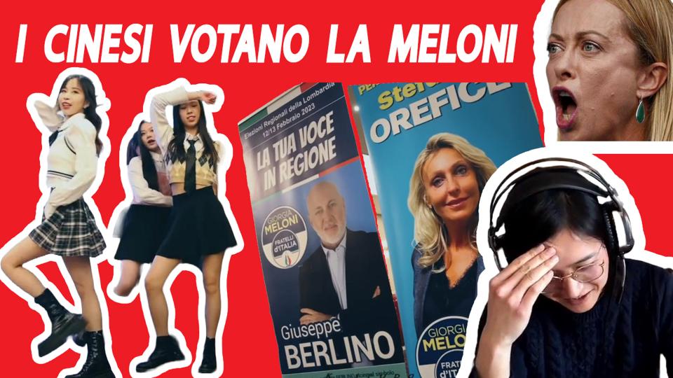 I Cinesi votano la Meloni (Fratelli d’Italia)